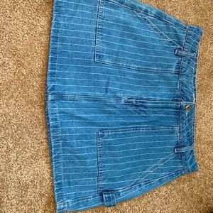 Stripped Jean skirt